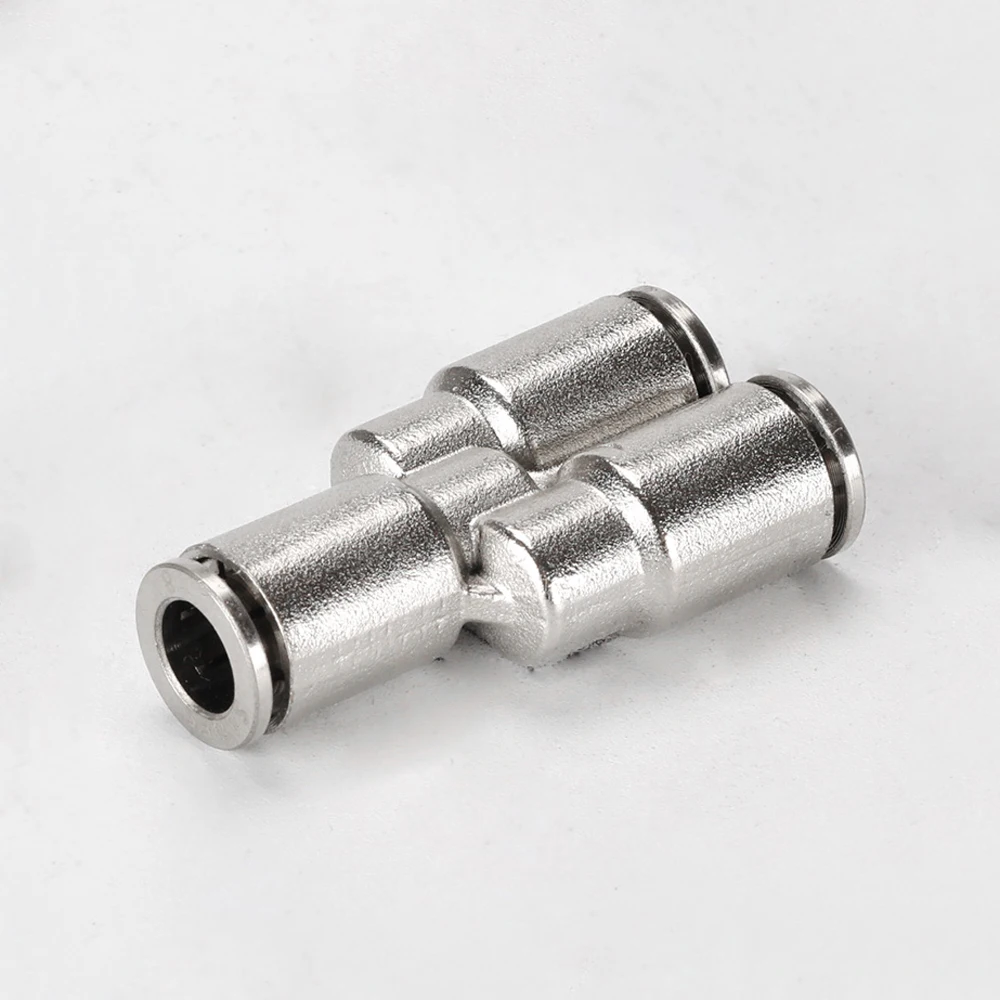 

Pneumatic PY Pipe Connector 4-16mm OD Air Hose Reducing 8-6mm Nickel Plated Brass Push In Quick Connector Air Fitting Plumbing