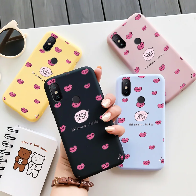 

Leaf Mouth Case For Xiaomi A1 A2 A3 Lite Max 2 3 Mix 2 3 4 2s Personalized Tide Shell Silicone Soft Shell Candy Colors