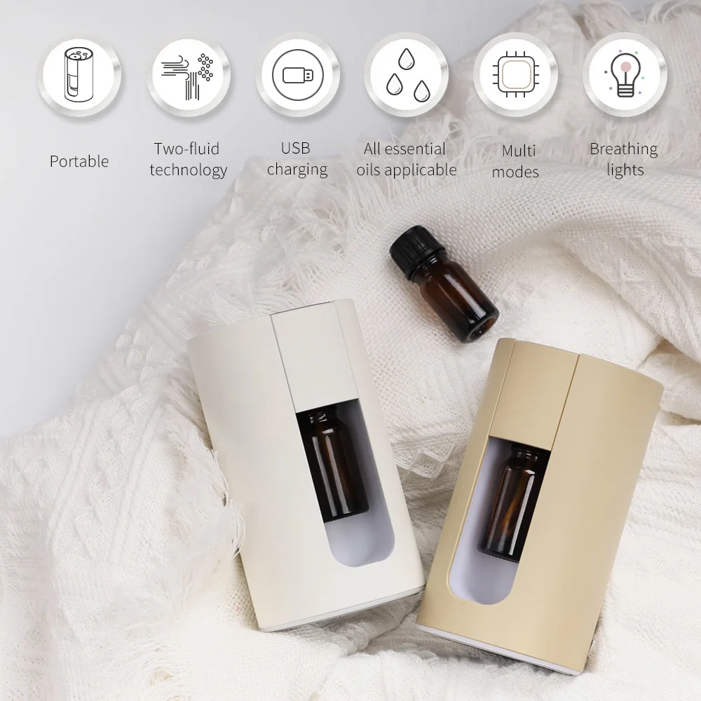 Scent  Diffuser Essential Oil nebulizer magnet nozzle usb LED portable aroma waterless difusor