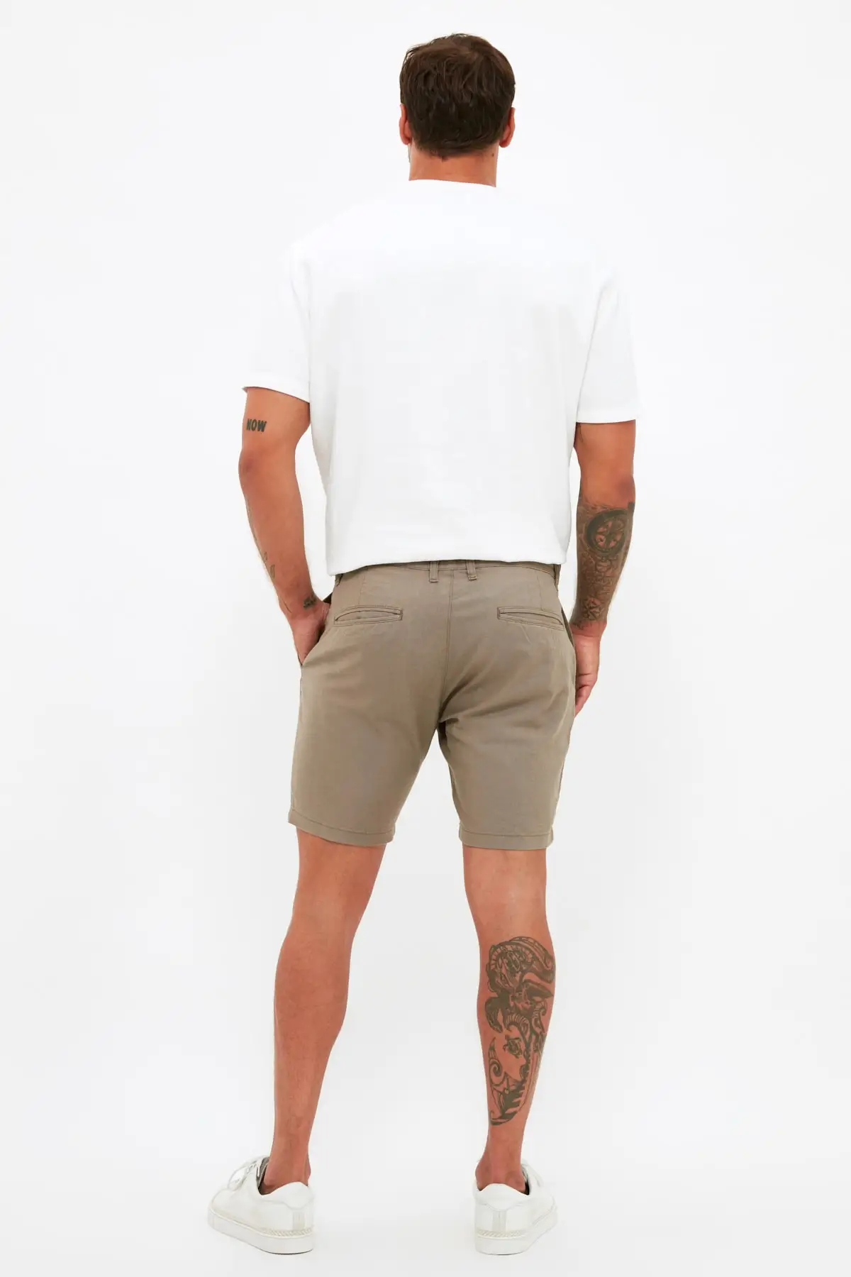 

Trendyol Male Slim Fit Chino Belt Waist Laced Shorts & Bermuda TMNSS21SR0723