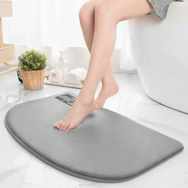 

Super Absorbent Bath Mat Memory Foam Carpet Non-slip Bathroom Rug Bathtub Side Floor Rugs Shower Room Doormat Toilet Footpad