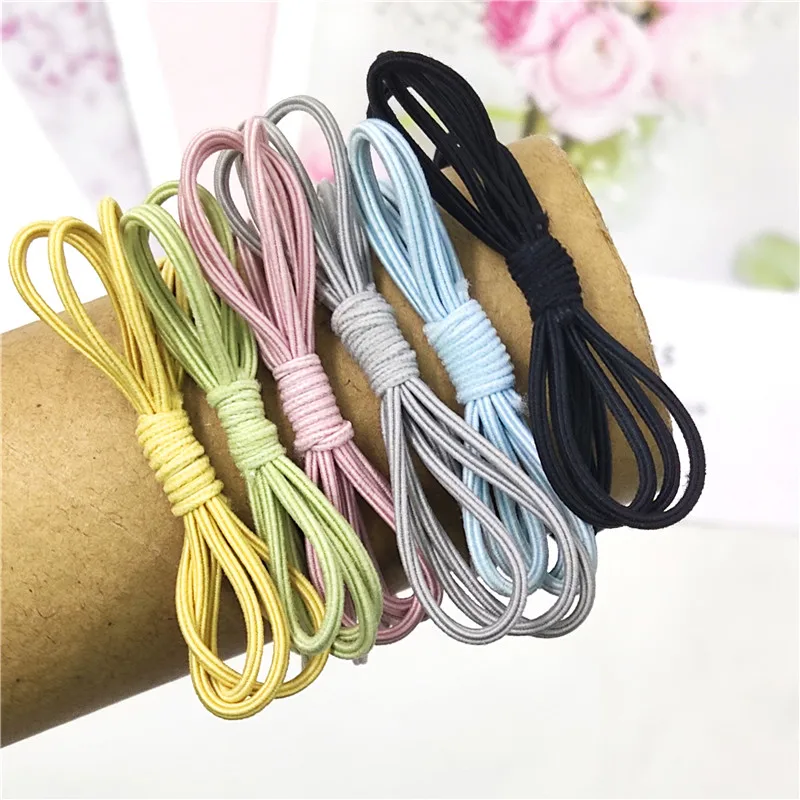 

12PCS/LOT Candy 6 Colors Thin Elastic Hair Bands For Girls Seasons Simplicity High Elasticity Kids Hair Accessories For Women