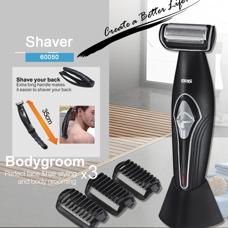 

Body&Back Shaving Machine Electric Razor Beard Trimmer Head Trimer Shave for Men Male Electric Shaver Hair Bodygroom Face Care