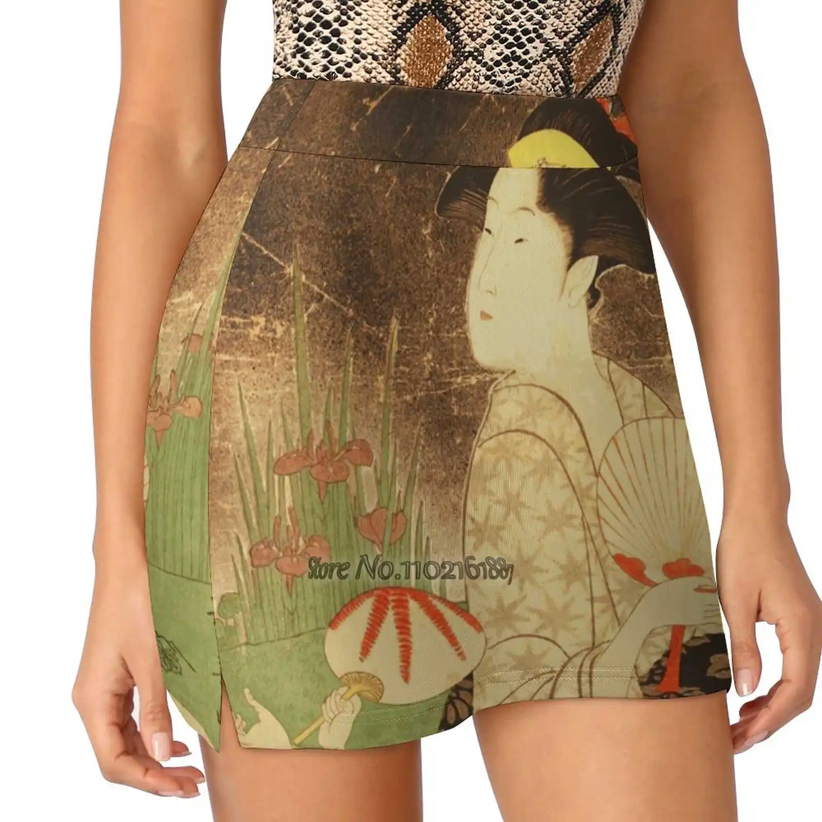 

Woman And Child Catching Fireflies S-4Xl Tennis Skirts Golf Fitness Athletic Shorts Skirt With Phone Pocket Catching Fireflies