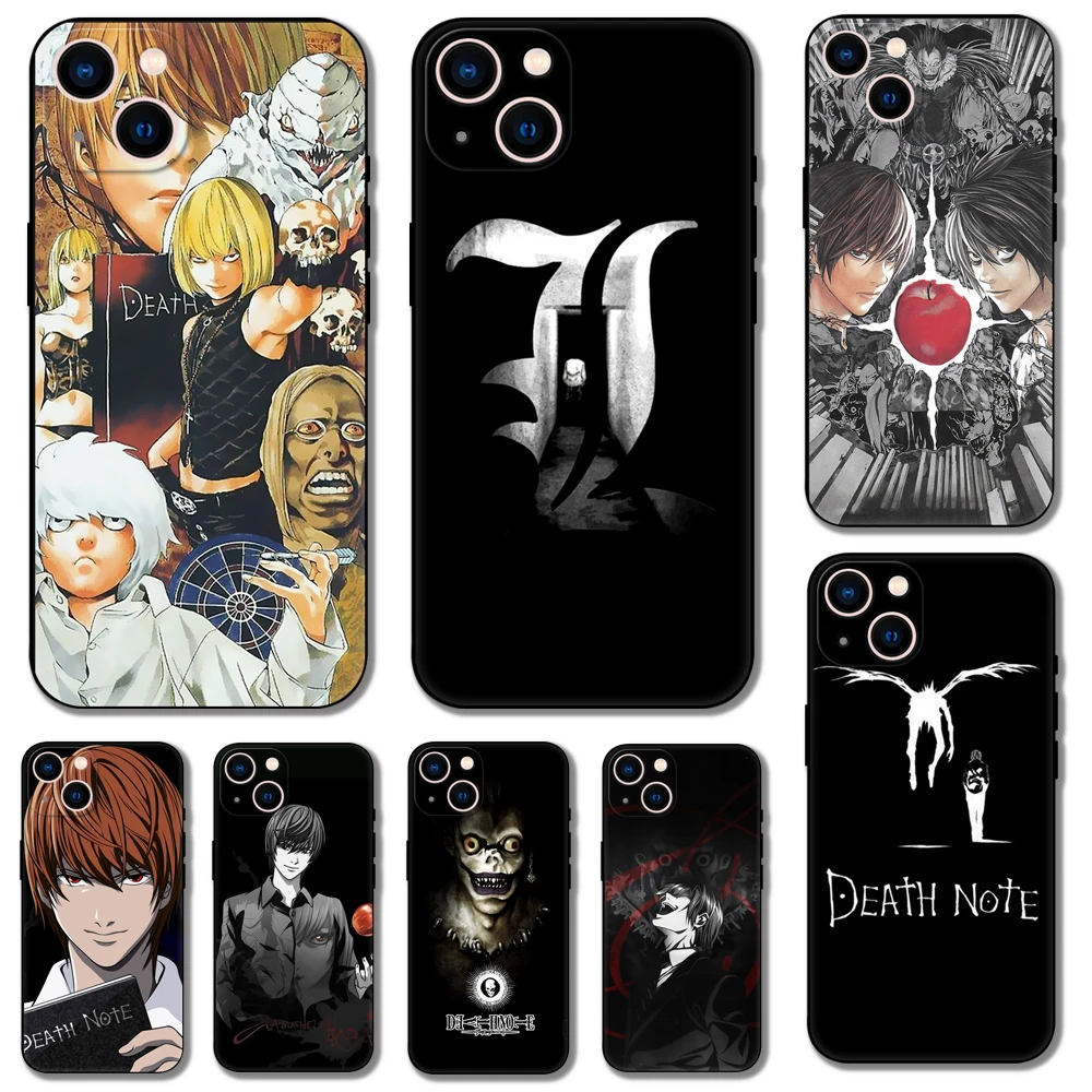 Чехол для телефона с изображением героев мультфильма Death Note черный чехол из ТПУ