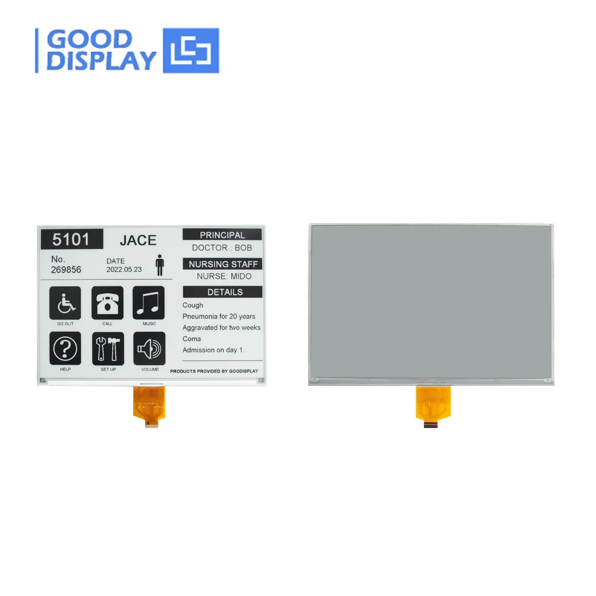 GooDisplay 10,2-дюймовый цифровой дисплей большого размера с электронными чернилами, черный интерфейс SPI GDEM102T91, большой экран с электронной бумагой 960x640 (art.: 3920c2ab4e4ac) - 3920c2ab4e4ac