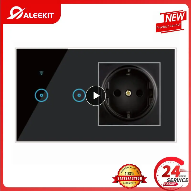 

1/2/3PCS 1 2 3 Gang Wifi Touch Switch Convenient Easy To Set Up Wifi Wall Switch Sensitive Touch Control Smart Light Switch