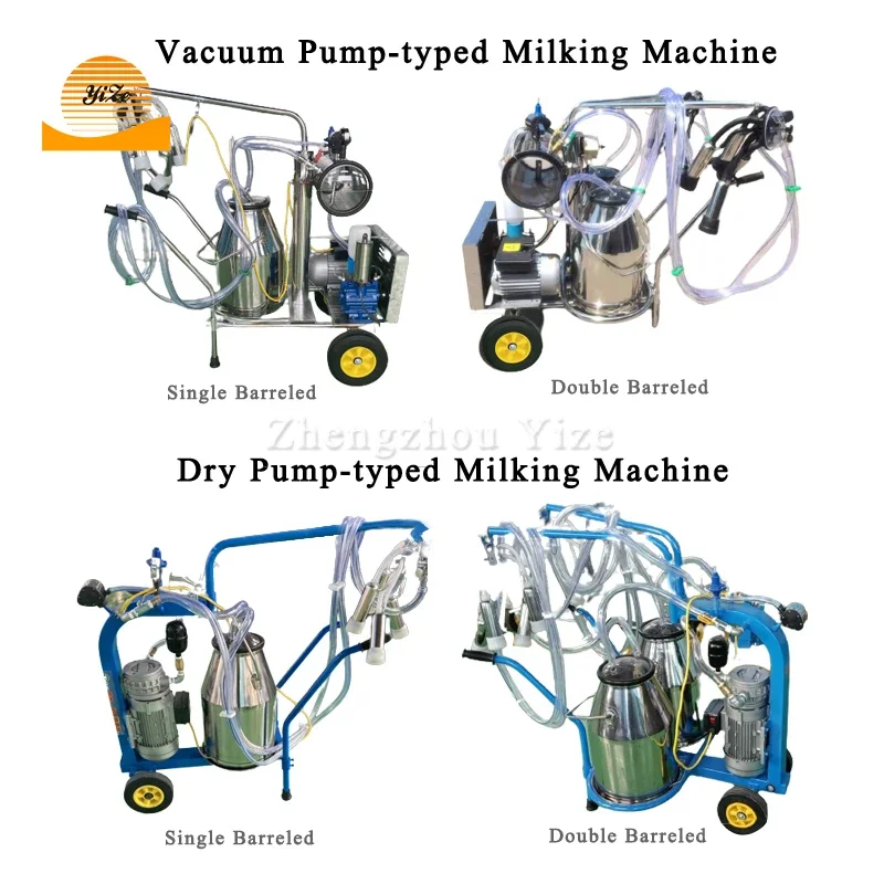 wa przenośna pompa próżniowa ze stali nierdzewnej sucha krowa wielbłąda koza owca cena ssania mleka dojarka dla gospodarstwa