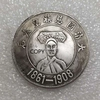 empress dowager cixi of the qing dynasty 1861 1908 commemorative collection coin lucky coin feng shui copy coin