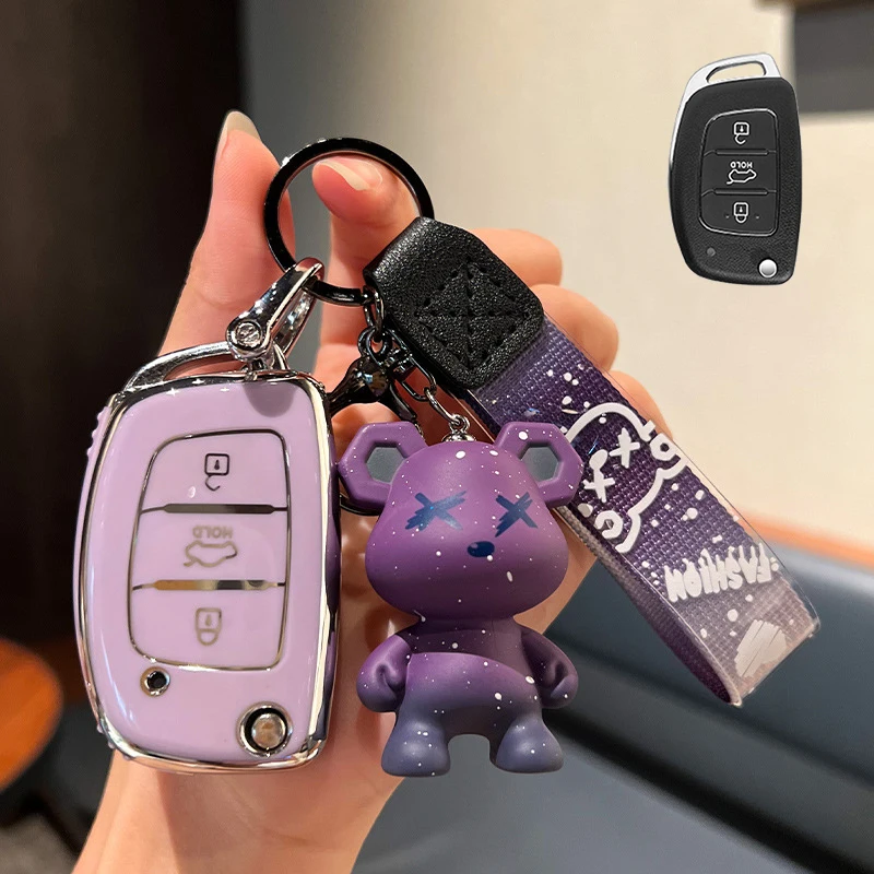 

TPU Car Remote Key Case Cover For Hyundai I20 IX25 IX35 IX45 I10 I20 I30 HB20 Elantra Solaris Sonata Santa Fe Sport Tucson