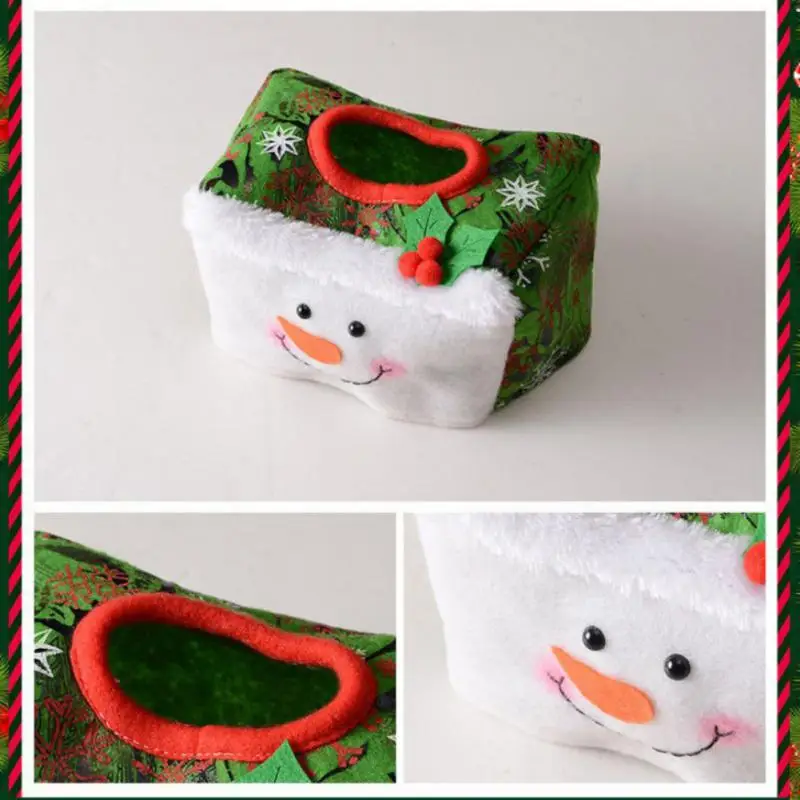 

Сумка для туалетной бумаги, салфетка, Веселый Санта-Клаус, красочные прочные рождественские праздничные аксессуары, домашний декор вечерние, праздничный декоративный