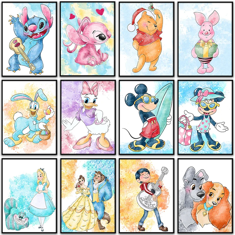 

5D DIY Diamond Painting Disney Donald Duck Mickey Mouse Winnie the Pooh Full Square&Round Diamond mosaic embroidery Cross stitch