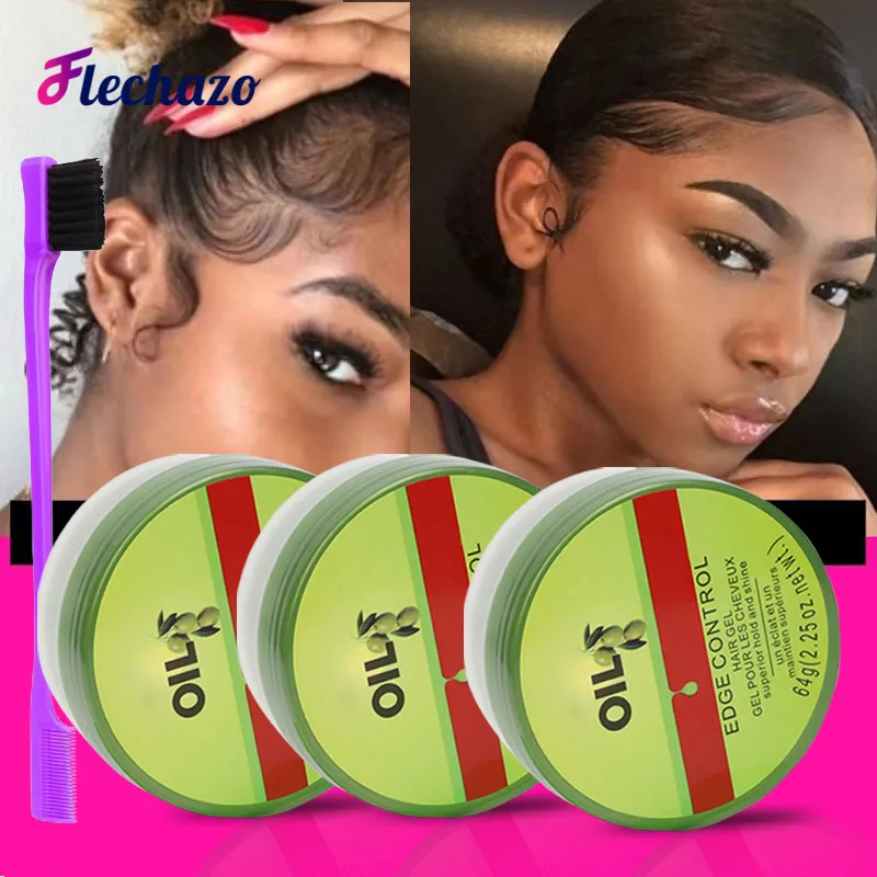 Hair Oil Wax Cream Edge Control Styling Wax Long-Lasting Finish Molding Hair Wax Edge Control Extreme Hold Broken Hair Cream