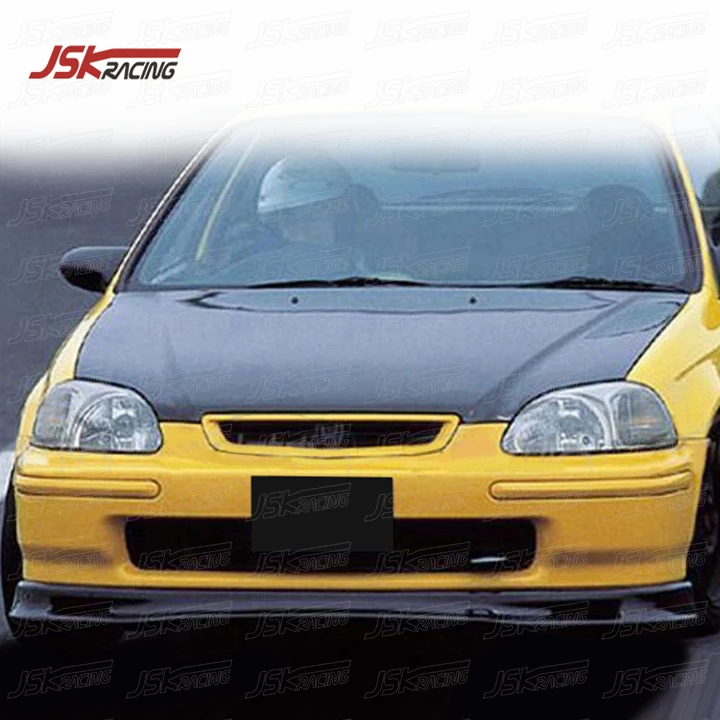 Фото НОВЫЙ СТИЛЬНЫЙ КАРБОНОВЫЙ ПЕРЕДНИЙ СПЛИТТЕР (ЛИПСА) ДЛЯ HONDA CIVIC EK1 EK3 1996-1998 ГОДОВ №2