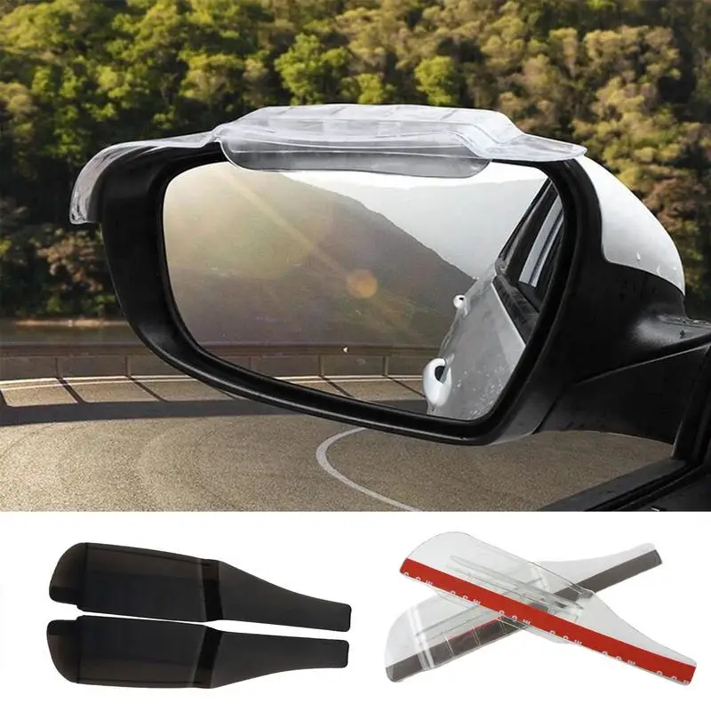 

Rearview Mirror Rain Eyebrow Car Durable 2 PCs Side Mirrors Rain Shield Shade Eyebrow Auto Rain Visor Cover Guard Car Accessory