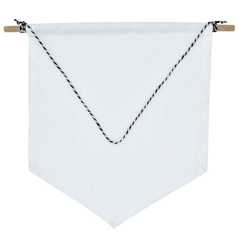 

Pin Display Pennant Banner Enamel Lapel Pin Badge Flag Plain Blank Canvas Wall Banner(White/M)
