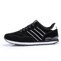 jiemiao men running shoes light breathable suede leather sneakers male outdoor comfortable athletic training footwear