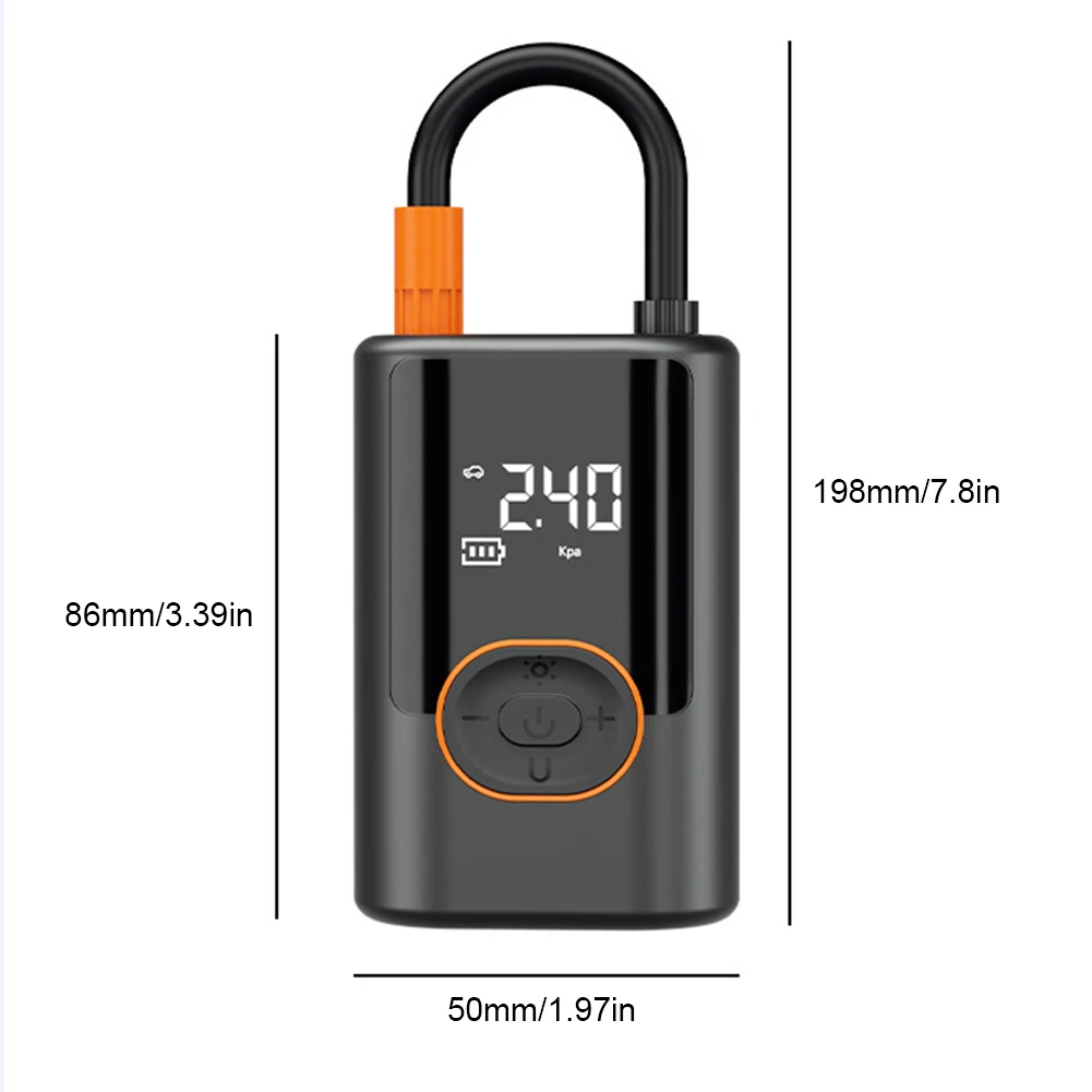 Компрессор автомобильный Аккумуляторный с USB-выходом 100 Вт