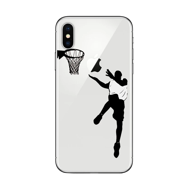 Basketball Soft TPU Phone Cases for iphone 14 13 11 12 Pro XS Max Mini 7 8 6 6S Plus X XR 5 5S SE Football Transparent Cover
