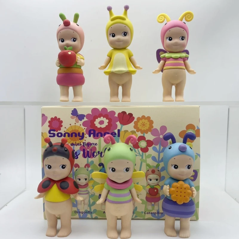 Фото Мини-фигурка Sonny Angel, серия Bug'S World, слепая коробка, маленькая игрушка-пчелка, коллекция ангелов, украшение для куклы, подарок на день рождения, игрушки №1