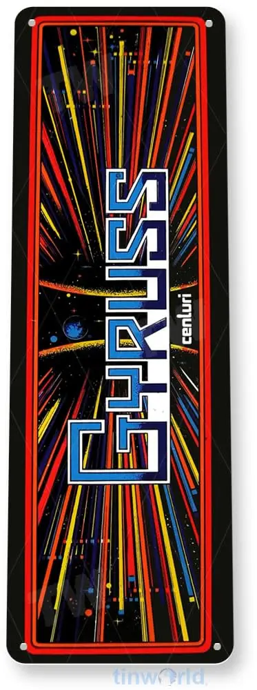 Tinworld жестяной знак Gyruss аркадная игровая комната шатер металлический Декор Ретро