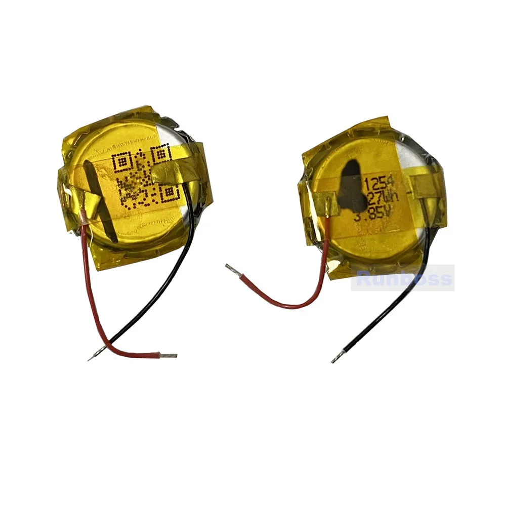 Фото Новый аккумулятор 70 мАч 3,85 В 1254 PF2A для JBL Tune 115 TWS 115TWS T115 Bluetooth-гарнитура, аккумулятор с двумя проводами №1