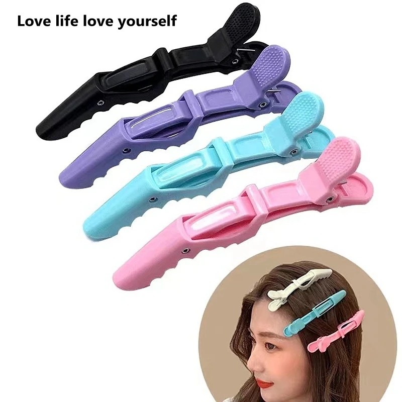 Ful Alligator Hair Clips Clamps Hairdressing Professional Salon Hair Grip Crocodile Hairpins Hair Barber Accessories
