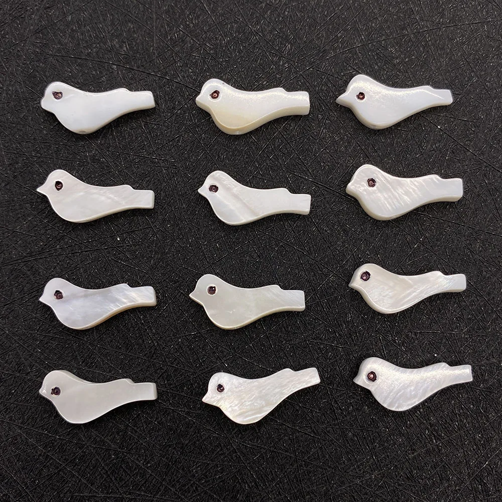 

7x11mm Natural White Shell Beads Bird Shaped Spacer Beaded Jewelry Supplies Making DIY Necklace Earrings Bracelet Accessories