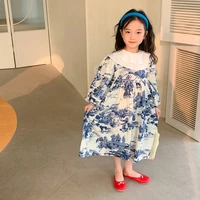 girl dress%c2%a0party evening gown cotton 2022 classic spring autumn cotton flower girl dress vestido robe fille ball gown kids baby