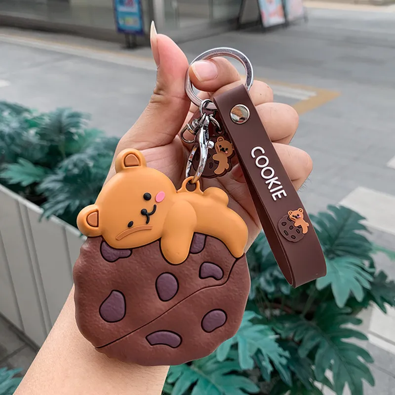 

Car Key Case Cover For Subaru Forester Outback BRZ Legacy XV Creative Cartoon Bear Key Case Buckle
