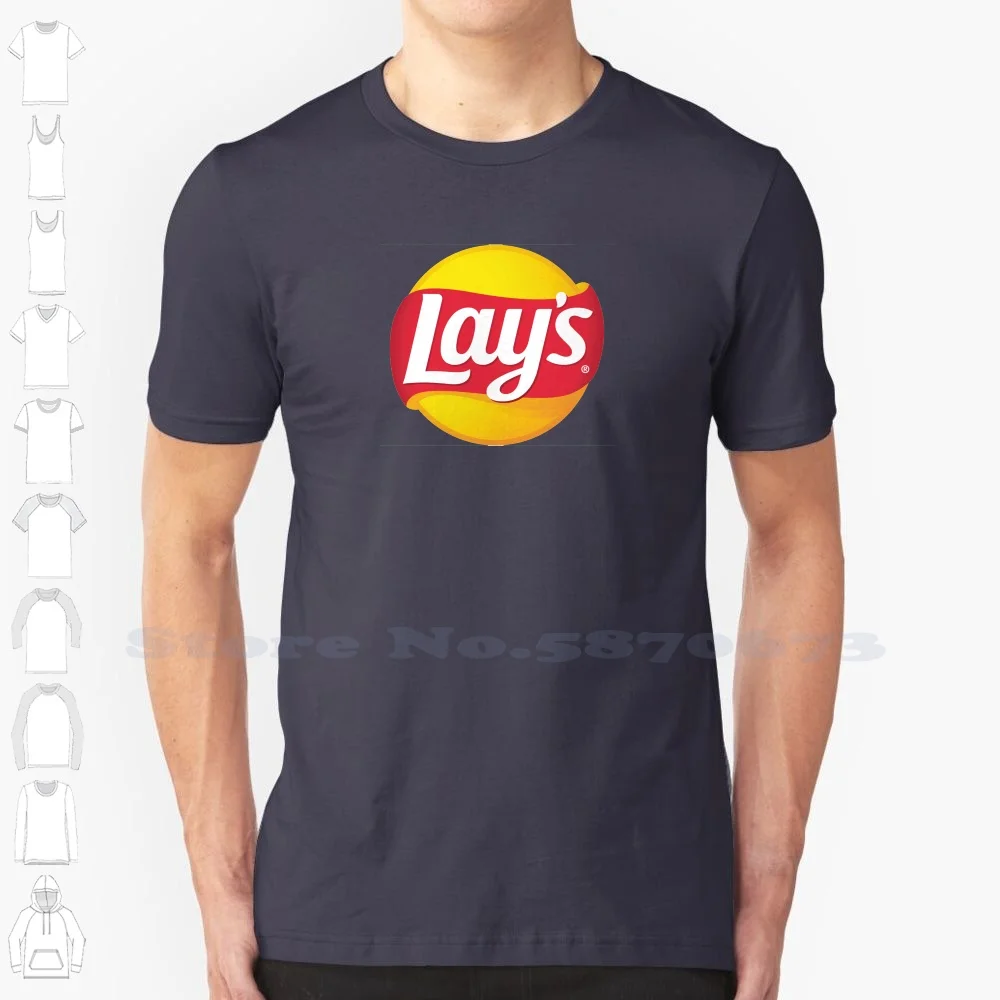 

Lays Logo Unisex Clothing 2023 Streetwear Printed Brand Logo T-shirt Graphic Tee