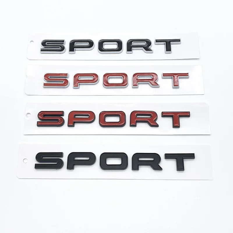 

3D ABS Letters SPORT Supercharged HSE Si4 SDV6 SDV8 Emblem Car Trunk Badge Stickers For Range Rover Autobiography Discovery