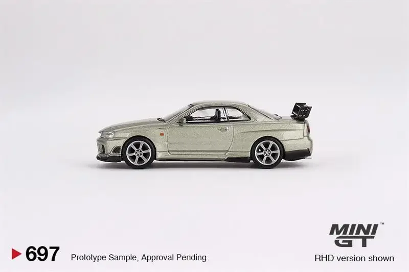 Мини GT 1:64 Skyline GTR R34 tommykairr-z millселен нефрит LHD литая модель автомобиля