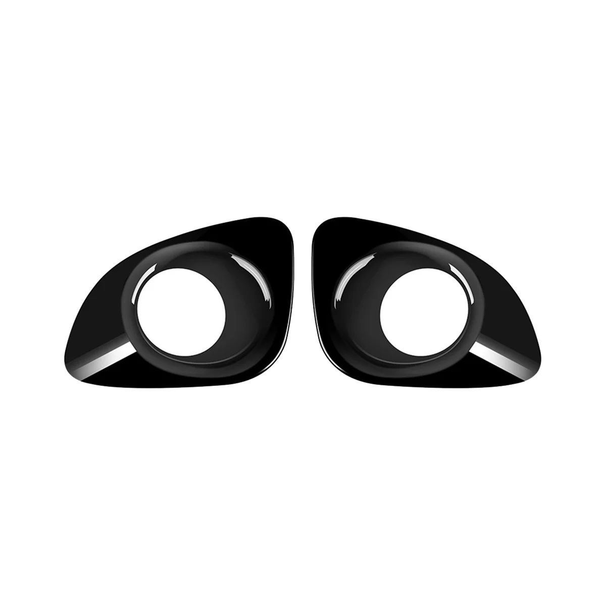 

1 пара глянцевых черных передних противотуманных фонарей, оболочка радиатора, отделка для Toyota Corolla Cross 2021-2023, противотуманная фара, ободок, декоративная рамка