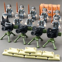 ww2 general soldiers building blocks soviet us china italy army mini action figures military mortar toys for kids birthday gifts