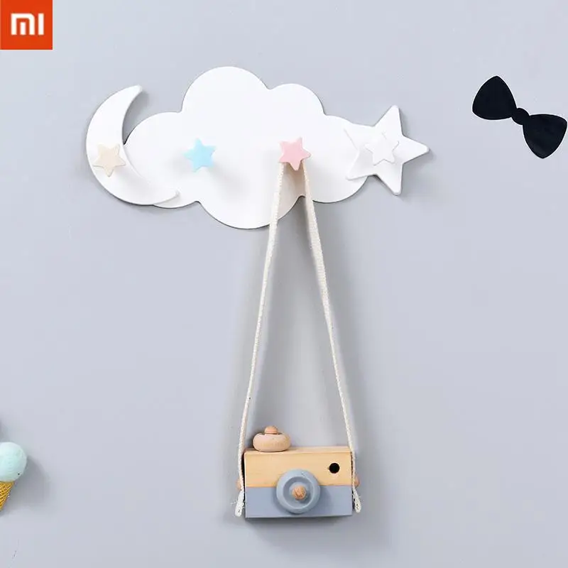 

Универсальный крючок Xiaomi в форме облака, настенный крючок для двери и заднего пальто, украшение для стен в ванную комнату, крючок-клейкий кр...