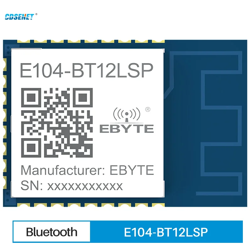 Беспроводной Bluetooth-передатчик TLSR8253F512, 2,4 ГГц, 10 дБм, трансивер UART CDSENET E104-BT12LSP Mesh Ad Hoc, модуль Bluetooth 60m SMD IoT