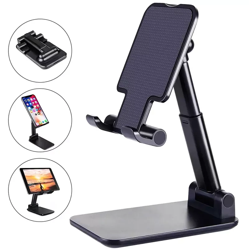

For iPhone iPad Xiaomi huawei Desk Mobile Phone Holder StandDesktop Tablet Holder Table Cell Foldable Extend Support