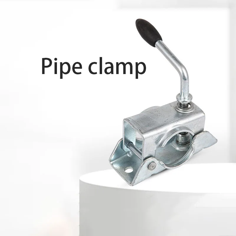 

European Jack Pipe Clip Clamp Buckle Trailer Accessories RV Leg Guide Wheel