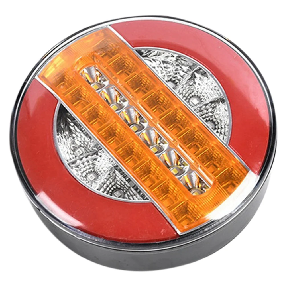 

4-дюймовый прицеп, динамический задний фонарь 24 В, светодиодный тормозной фонарь для грузовика, светодиодный Круглый водяной гамбургер для автомобилей, лодок, автобусов, фургонов