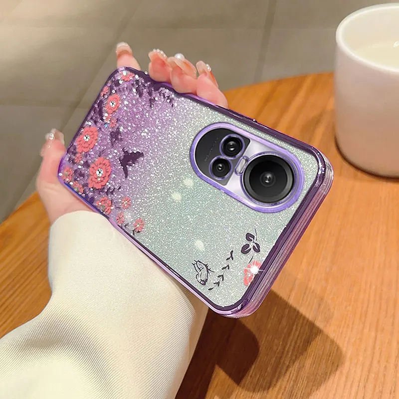 Роскошный Бриллиантовый чехол для OPPO Reno 10 Pro Reno11 A98 A17 A16 k A94 4G A57S