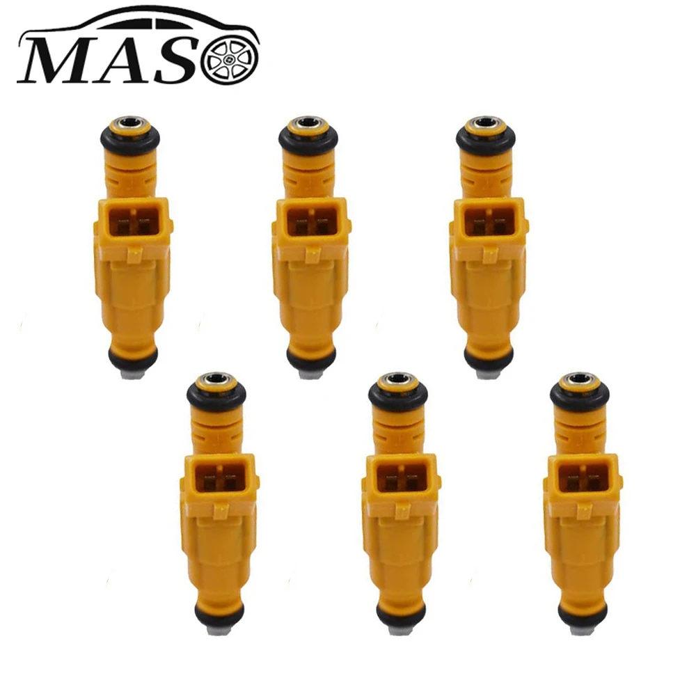

Топливные форсунки для JEEP 1987-1998 4.0L для Volvo Dodge Chrysler Bosch 0280155710 0280155700 EV1, 4 отверстия, 6 шт.