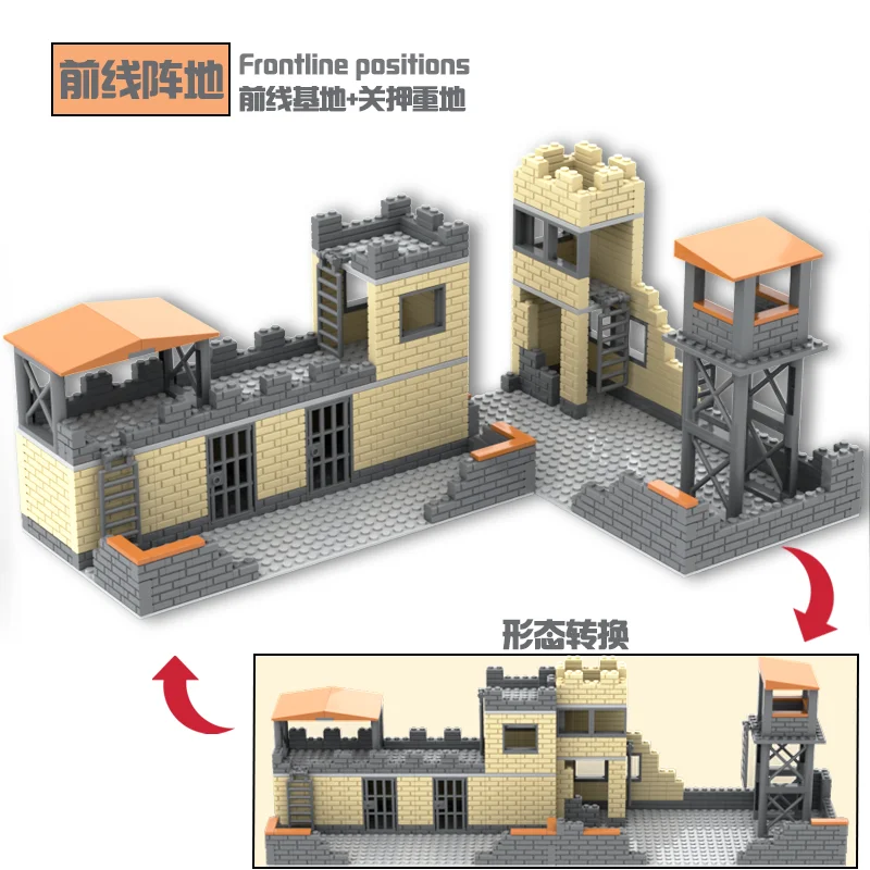 Заброшенные рюшенные строительные блоки времен Второй мировой войны военная