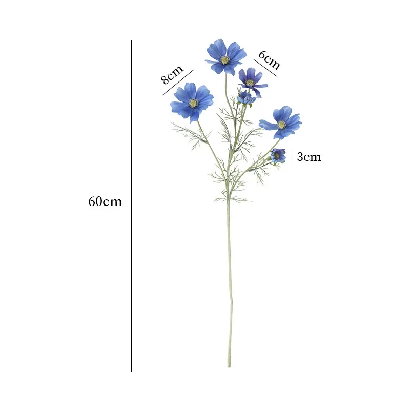 60 см весенний маленький космос искусственный цветок украшение дома свадебный