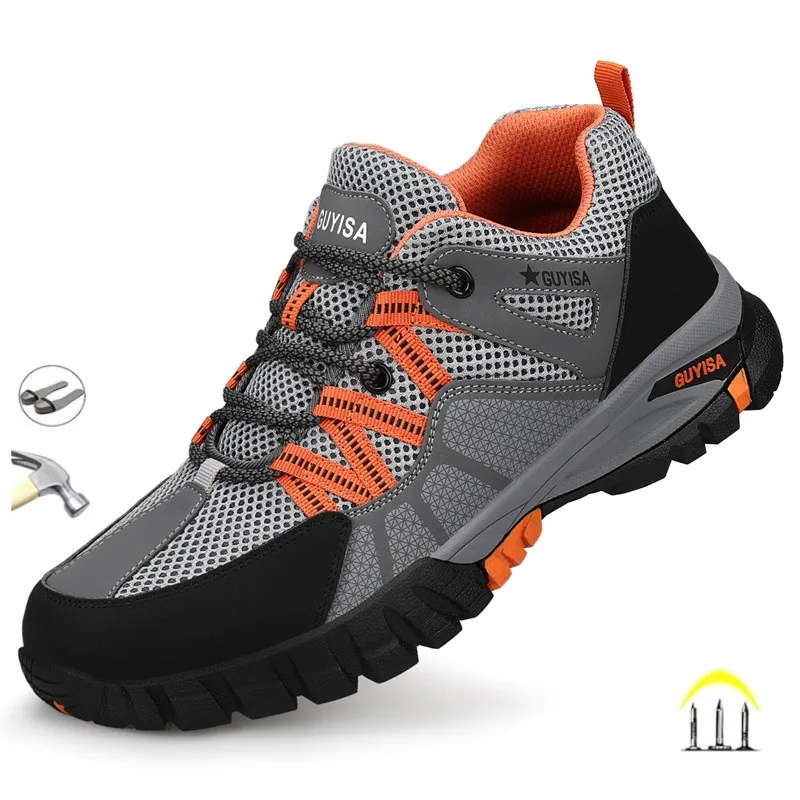 

Labor Protection Shoes Men's Comfortable Anti-Skid Wear-Resistant Impact Resistant And Puncture Resistant Safety Work Sneakers