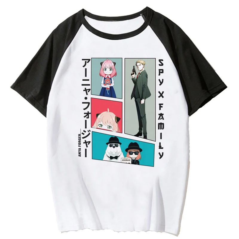 

Anya Spy x Family tshirt t shirt women graphic tees women tumblr Korea white print clothes streetwear ulzzang