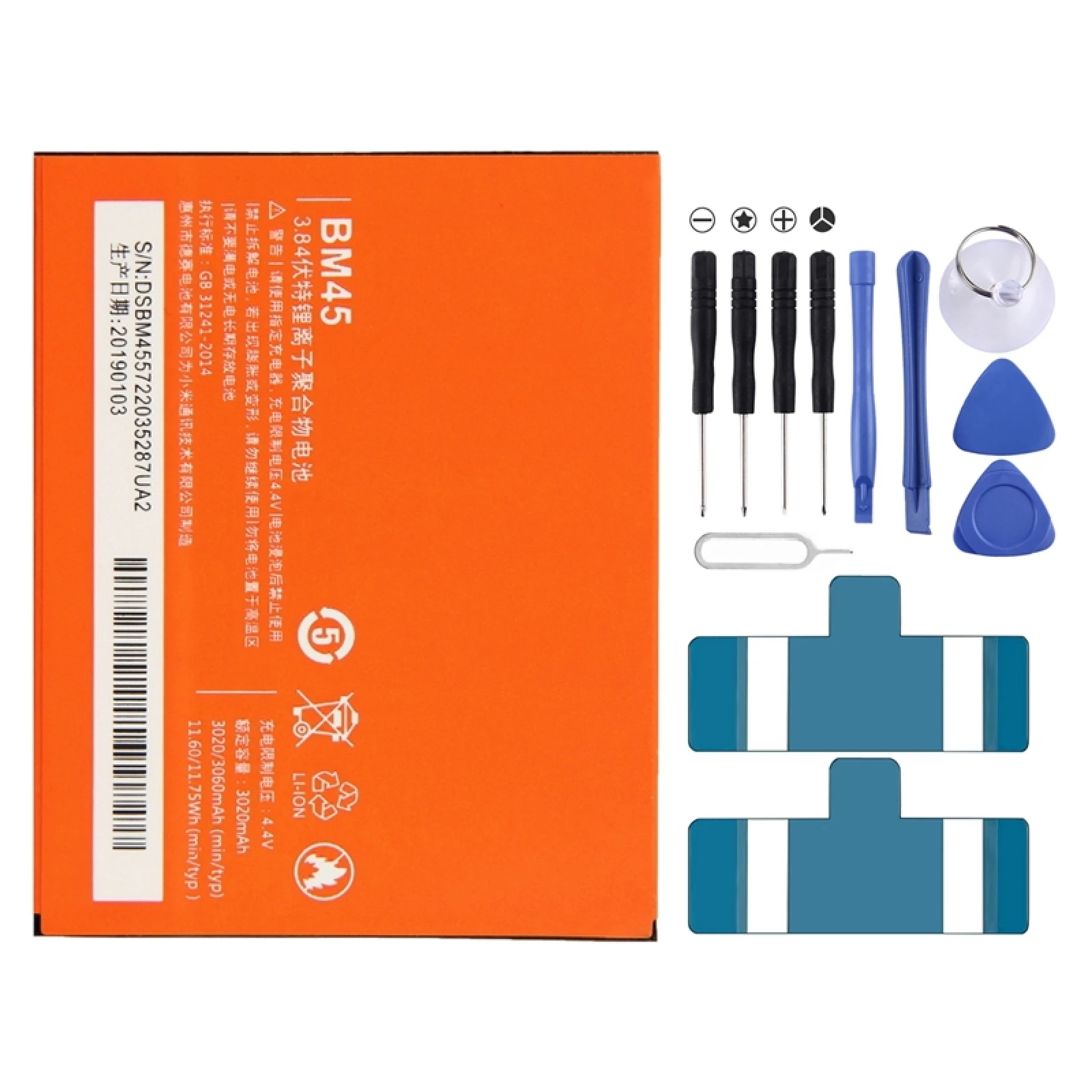 

BM45 3020mAh Li-Polymer Battery For Xiaomi Redmi Note 2