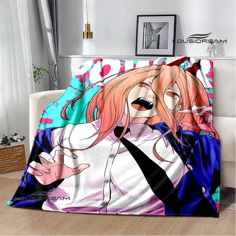 

Chainsaw man cartoon printed Blanket Children's Warm Beautiful Blanket Soft and Comfortable Home Travel Blanket Birthday Gift