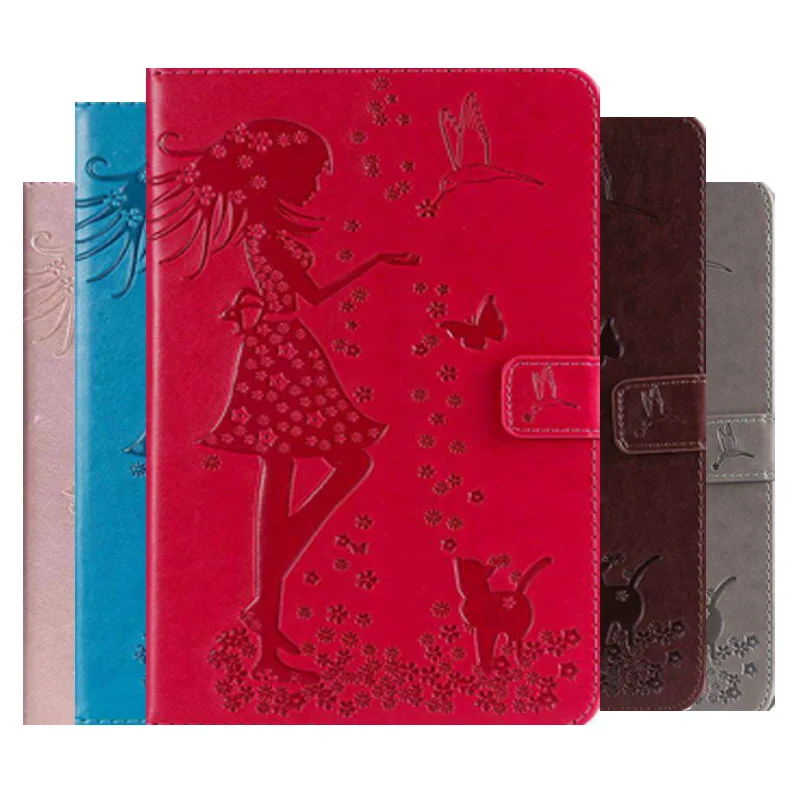 

Для iPad Air 5 10,9 2022 A2588 искусственная 3D девушка кот окрашенный кожаный чехол для iPad Air 4 10,9 2020 планшетов