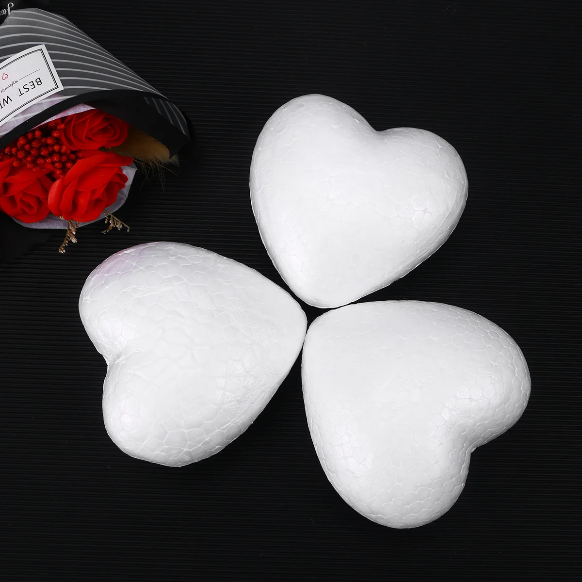 

Foam Heart Styrofoam Hearts Craft Shapes Polystyrene Crafts Diy Wreath White Shaped Shape Valentines Wedding Day Ornament Flower